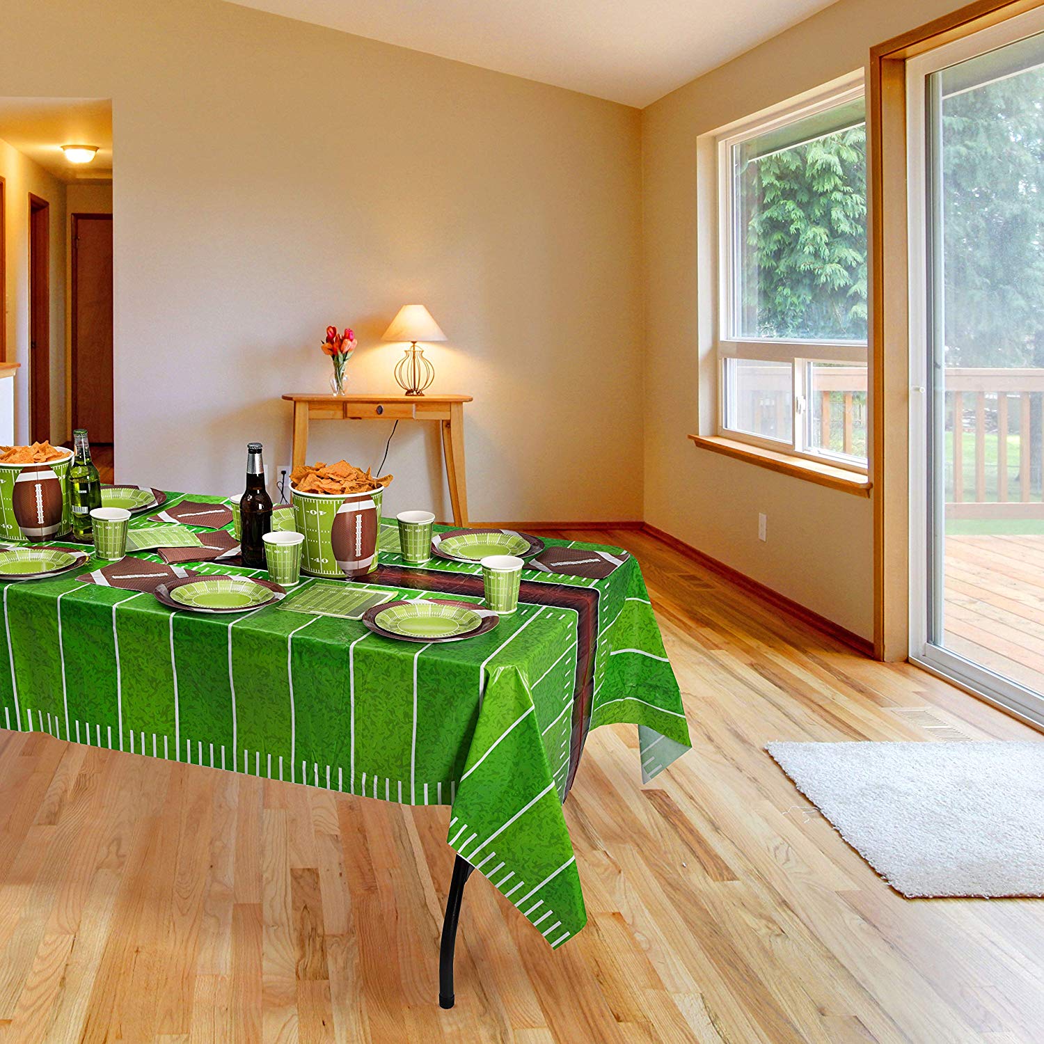 Disposable Plastic Table Cover Pack Of 4 54" X 108" Inches